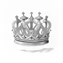 King's Crown J tattoo design idea