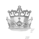 King's Crown J tattoo design idea