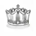 King's Crown J tattoo design idea
