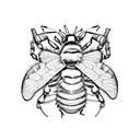 bumblebee J tattoo design idea
