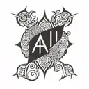 Alhamdulillah tattoo design idea