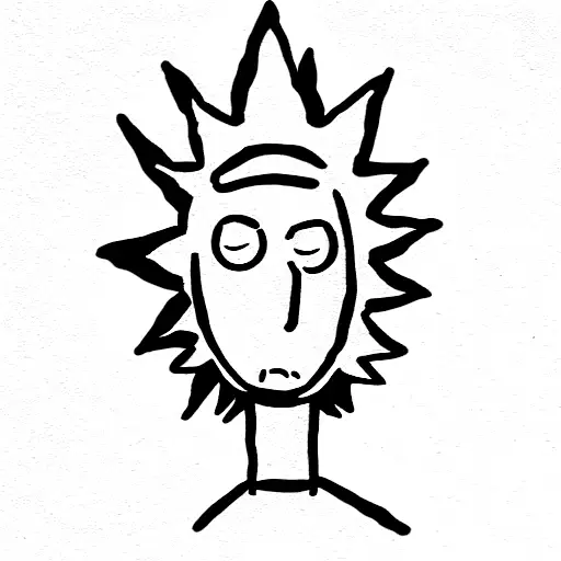 rick and morty tattoo design idea