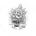 rick and morty tattoo design idea