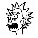 rick and morty tattoo design idea