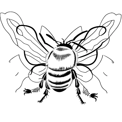 Bumble bee tattoo design idea