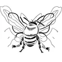 Bumble bee tattoo design idea