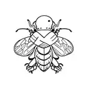 Bumble bee tattoo design idea