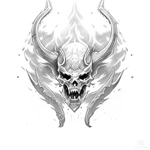 Diablo tattoo design idea