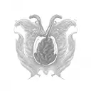 a red chilli pepper in the shape of country of Chile   tattoo design idea