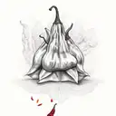 a red chilli pepper in the shape of country of Chile   tattoo design idea