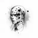 Levi Ackerman covered in blood tattoo design idea