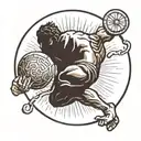 sisyphus tattoo design idea