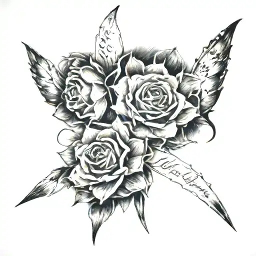 Script trio sibling tattoo tattoo design idea