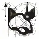 Infinity Symbol with stock chart candlestick tattoo design idea