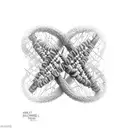 dna double helix intertwined in human heart  tattoo design idea
