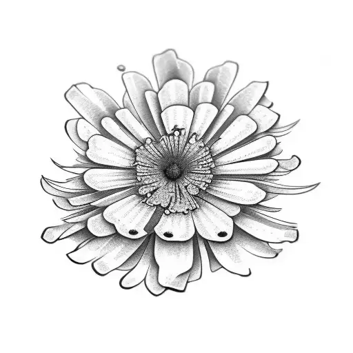 geranium tattoo design idea