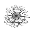 geranium tattoo design idea