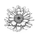 geranium tattoo design idea