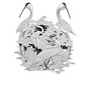crane tattoo design idea