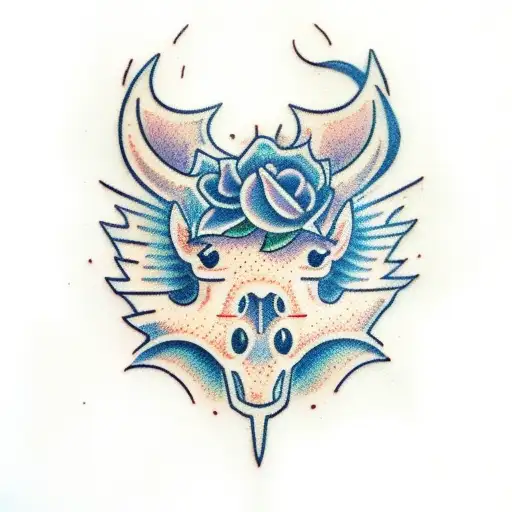 un cheval  tattoo design idea
