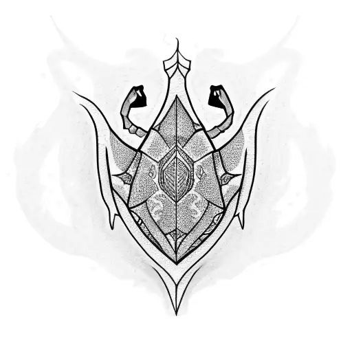 stingray from Moana  tattoo design idea