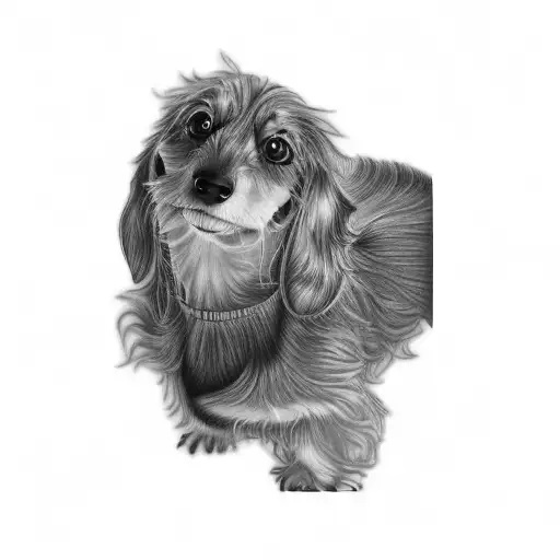 a dachshund tattoo design idea