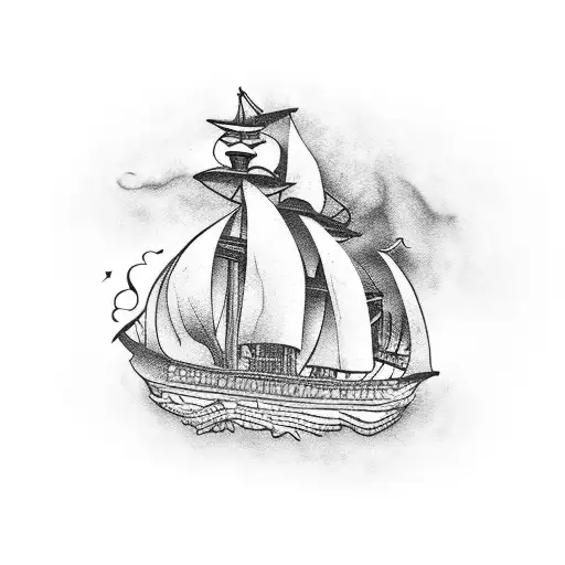 sink the ships tattoo design idea