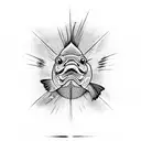 ancient carp  tattoo design idea