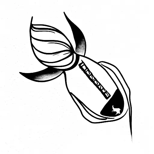 White Ferrari  tattoo design idea