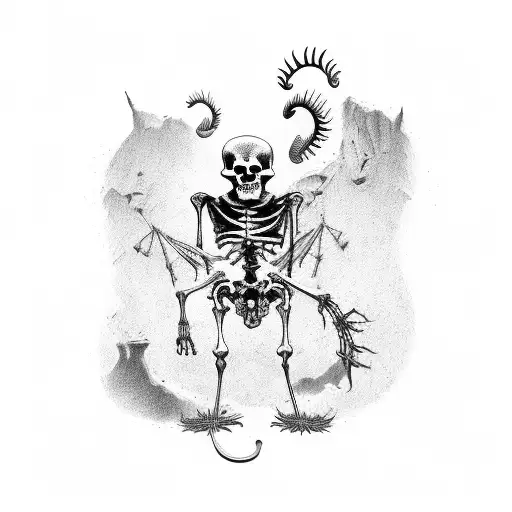 The Rat King skeleton  tattoo design idea