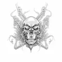 The Rat King skeleton  tattoo design idea