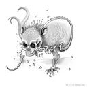 The Rat King skeleton  tattoo design idea