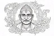 Om Kumar Bainsla tattoo design idea