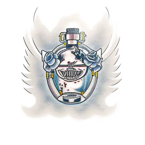 in vodka veritas tattoo design idea