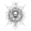 Incorporate elements of culture and intellect into a tattoo design, such as symbols or quotes from famous literature or art tattoo design idea