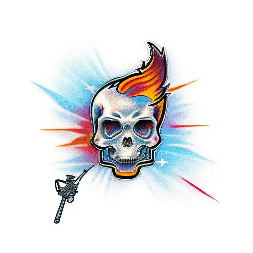 flames tattoo design idea