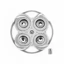 Ying yang that the eyes are rinnegan and six path sage mode tattoo design idea