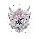 cute ghost tattoo design idea