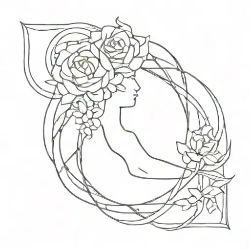womb to tomb tattoo design idea