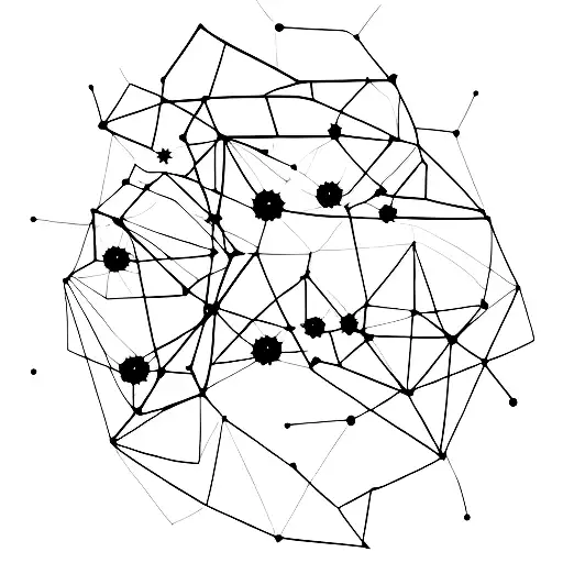 Minimalist "A Constellation Of Stars Forming The..." Tattoo Idea