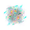 An abstract representation of optimism through flowing dance movements tattoo design idea