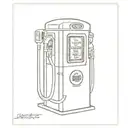 old gas pump route 66 gasoline pump tattoo design idea