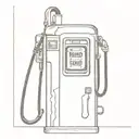 old gas pump route 66 gasoline pump tattoo design idea