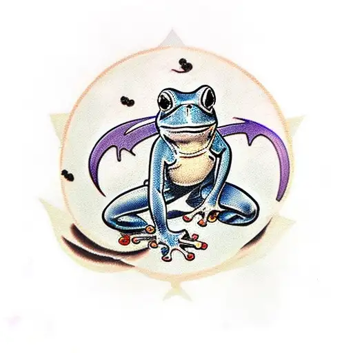 frogs in marvel avengers costume tattoo design idea