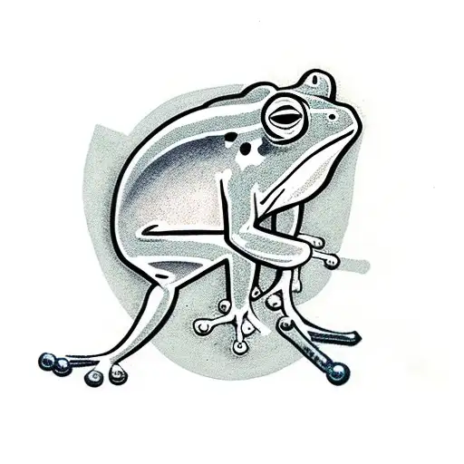 frogs dressed as avengers  tattoo design idea