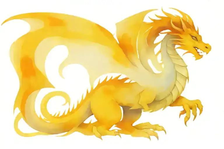 Welsh Dragon emerging stronger tattoo design idea