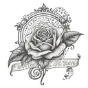 A tattoo design featuring your favorite quote 'free your mind and the rest will follow', with a musical twist tattoo design idea