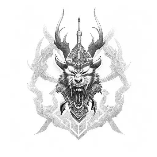ragnarok Buda tattoo design idea