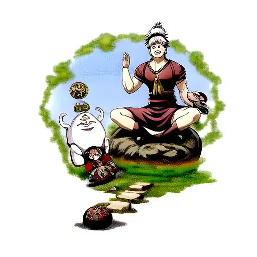 Buddha Ragnarok tattoo design idea