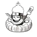 Buddha Ragnarok tattoo design idea